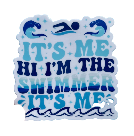 SSR It's Me, Hi I'm The Swimmer It's Me Swim Sticker