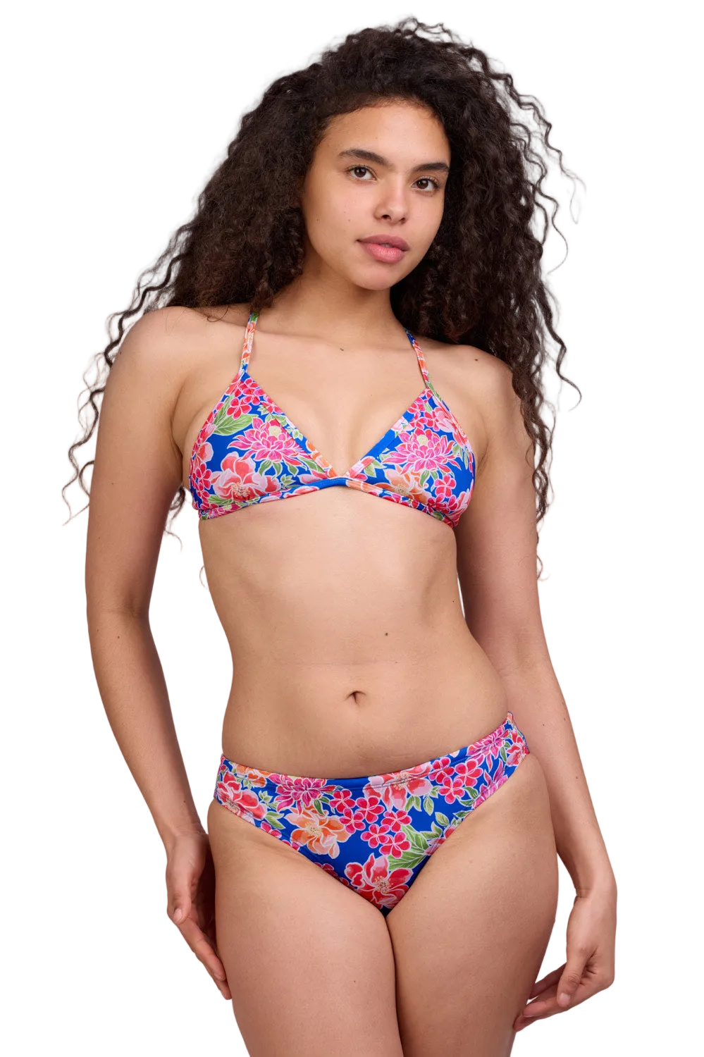 Jolyn Triangle Bikini Top - Electric Bloom