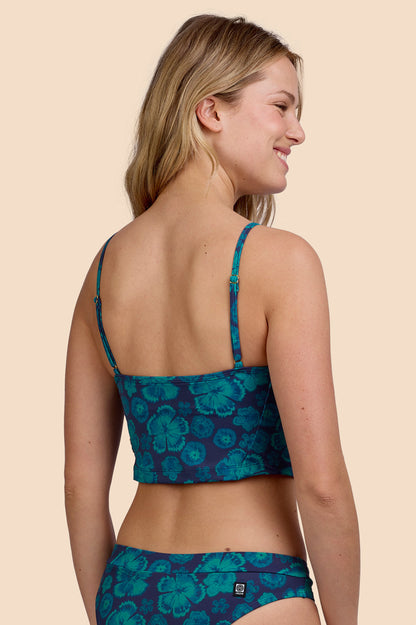 Jolyn Surf Luca Tankini Top - Moon Flower