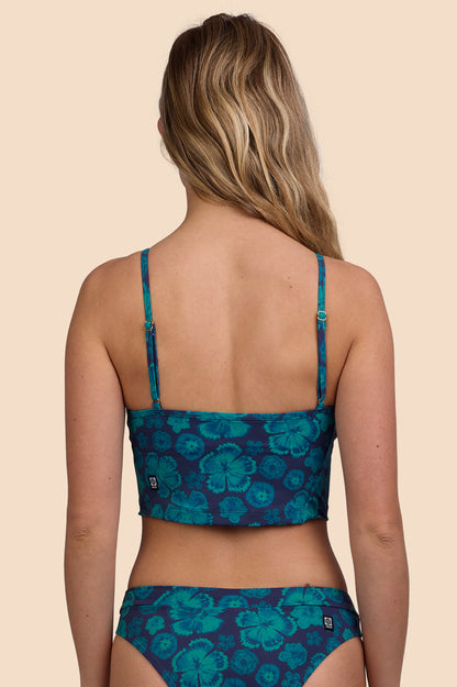 Jolyn Surf Luca Tankini Top - Moon Flower