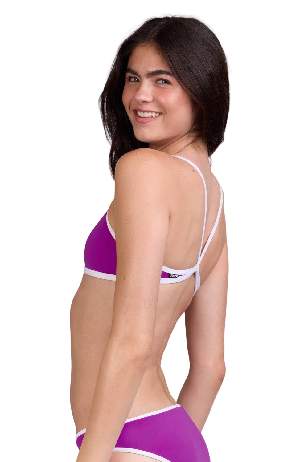 Jolyn Jocelyn Contrast Bikini Top - Solar Plum