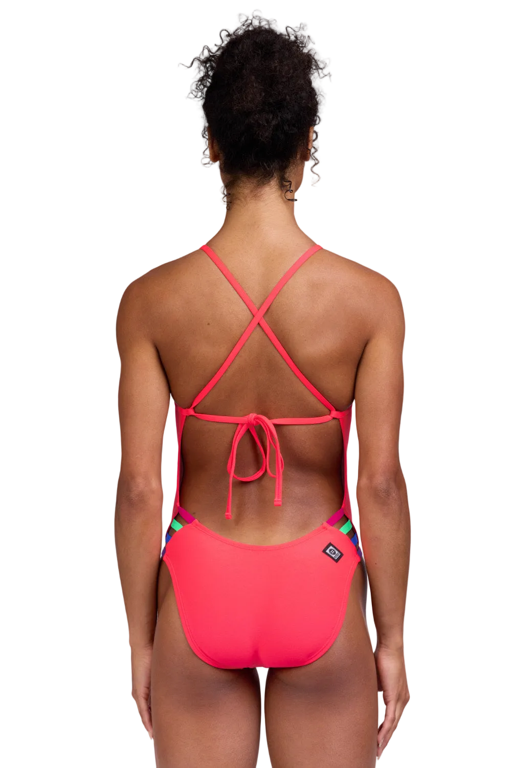Jolyn Gavin 2 Contrast Swim Onesie - Strawberry Multi