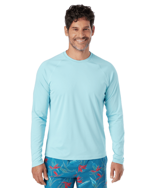 Fair Harbor Men's Anchor Rashguard - Aqua