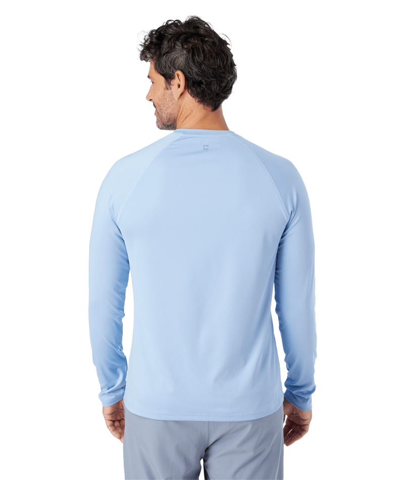 Fair Harbor Men's Anchor Rashguard - Light Blue