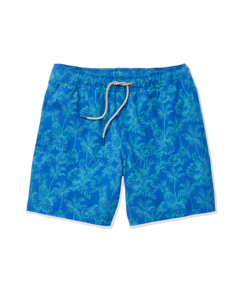 Fair Harbor Men's The Bayberry Swim Trunk Boardshorts - Tropical Cobalt