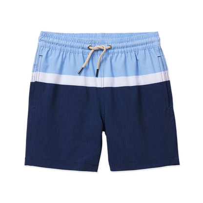 Fair Harbor Kid's Bayberry Swim Trunk - Blue Depths Block