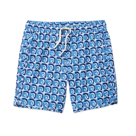 Fair Harbor Kid's Anchor Boardshort - Rolling Waves