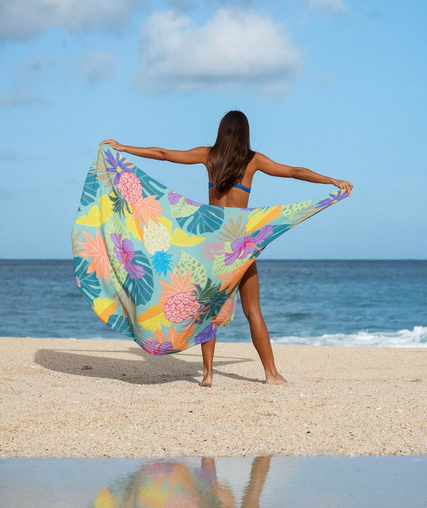 Tag Aloha Co Abstract Pareo Sarong - Multi