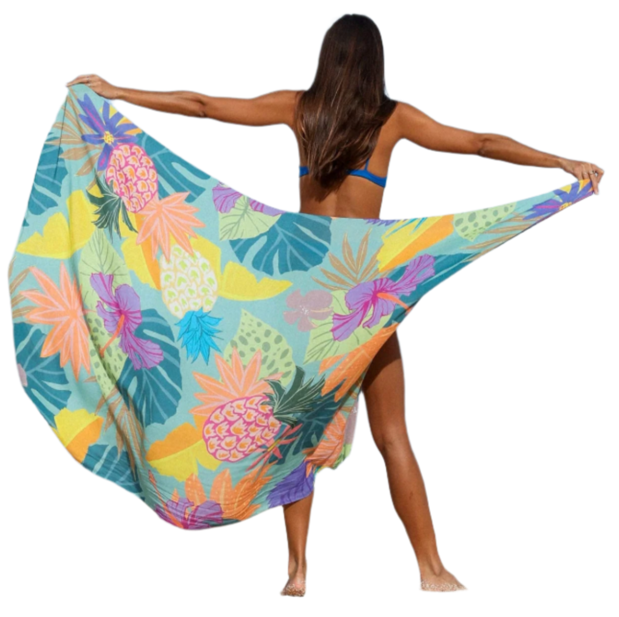 Tag Aloha Co Abstract Pareo Sarong - Multi