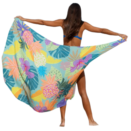 Tag Aloha Co Abstract Pareo Sarong - Multi