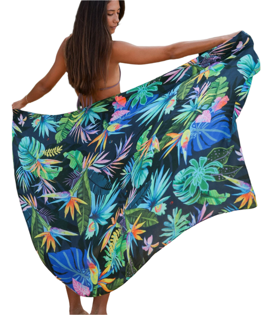 Tag Aloha Co Jungle Pop Pareo Sarong - Multi