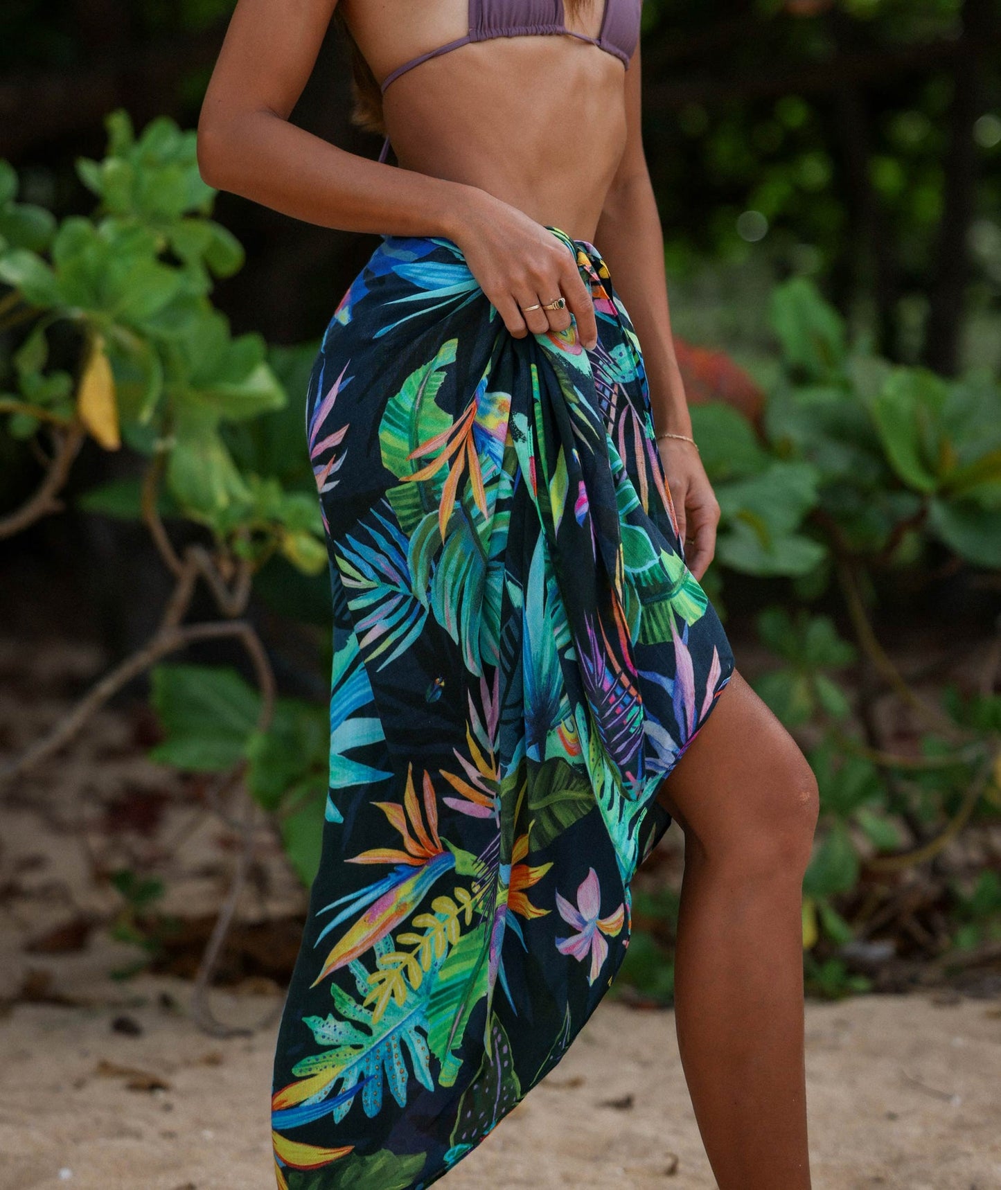 Tag Aloha Co Jungle Pop Pareo Sarong - Multi