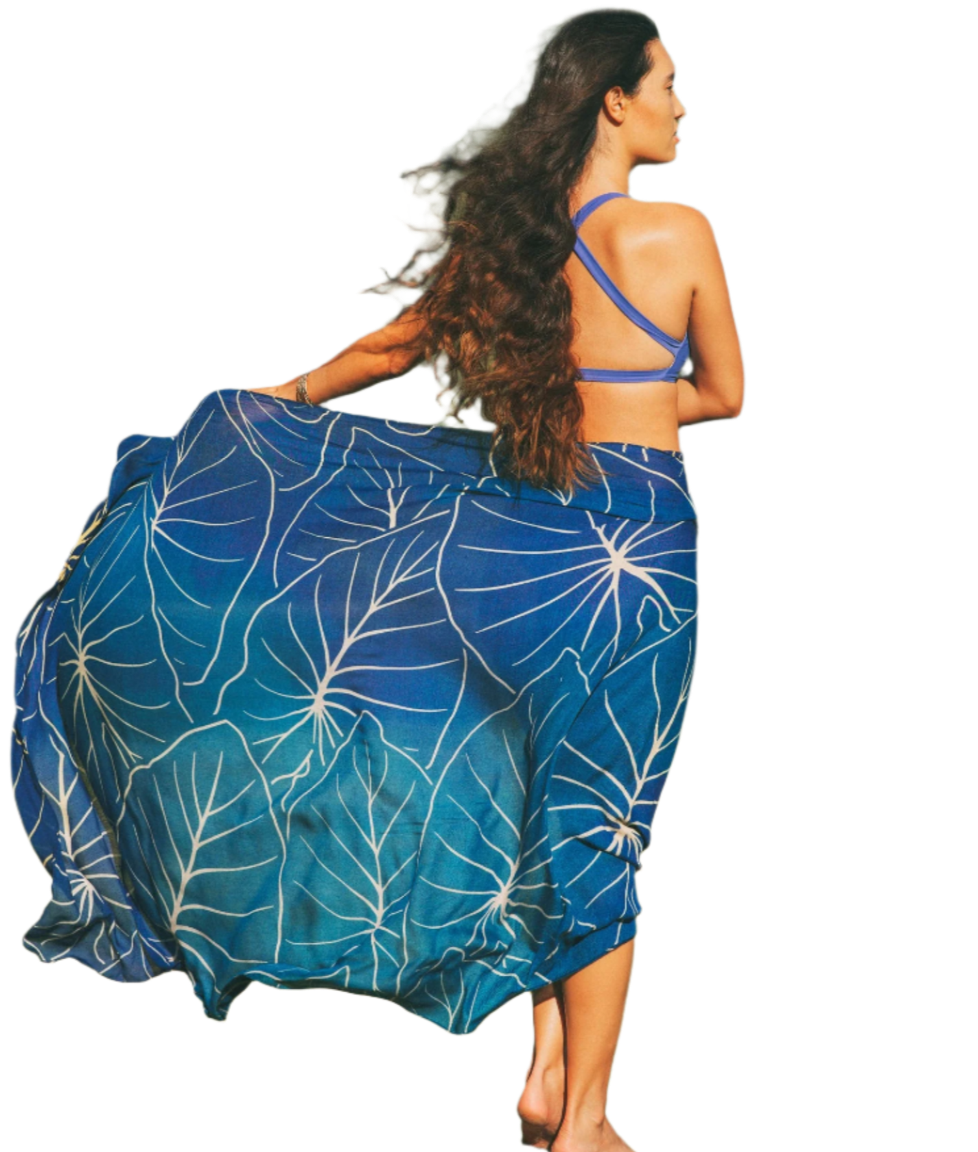 Tag Aloha Co Kalo Pareo Sarong - Blue