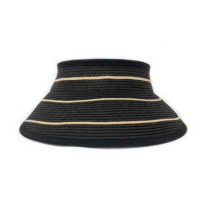 Wallaroo Savannah Packable Sun Visor - Black/Camel