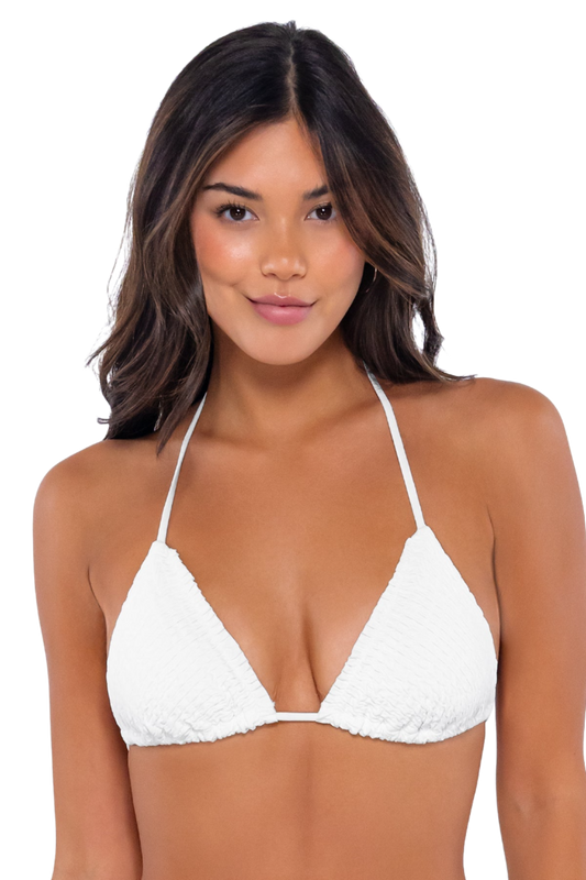 Swim Systems Kali Triangle Bikini Top - White