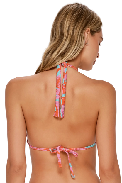 Swim Systems Mila Triangle Bikini Top - Palm Daze Rib