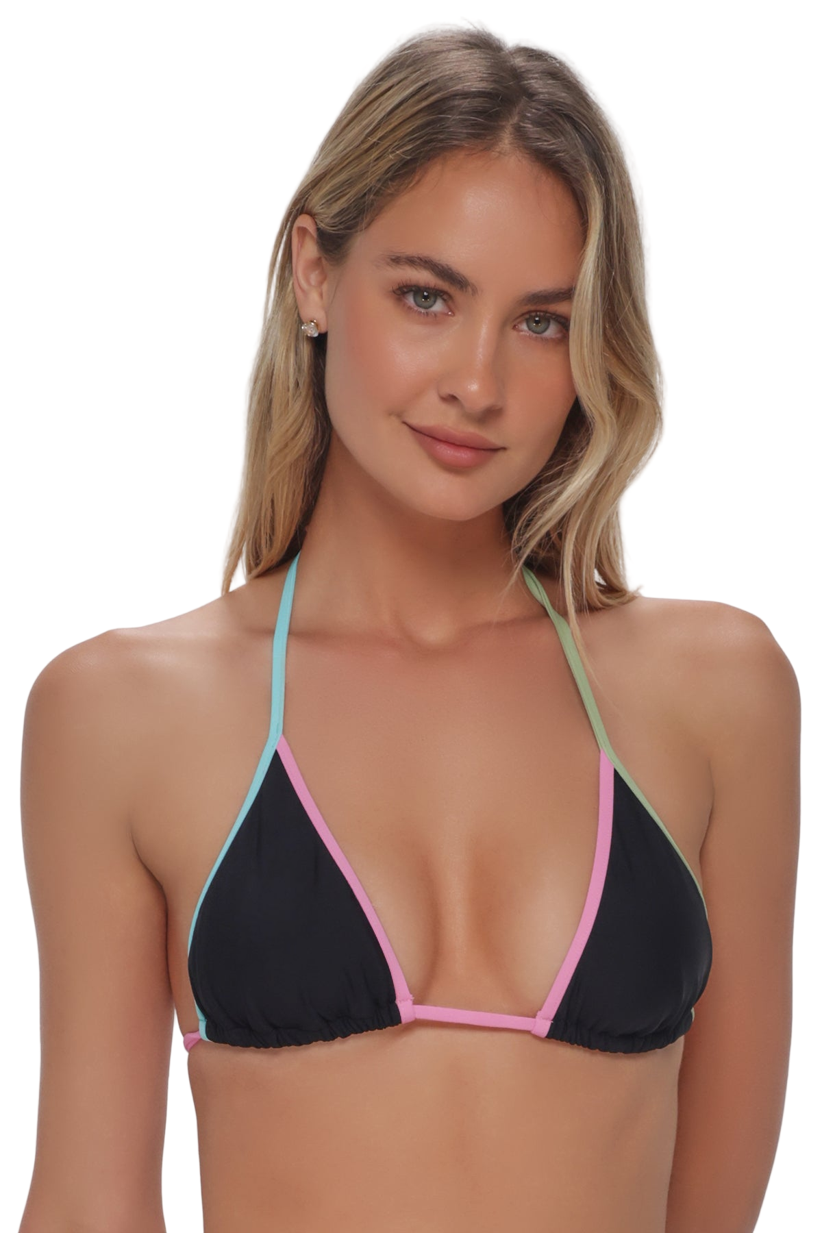 Swim Systems Trisha Triangle Bikini Top - Black