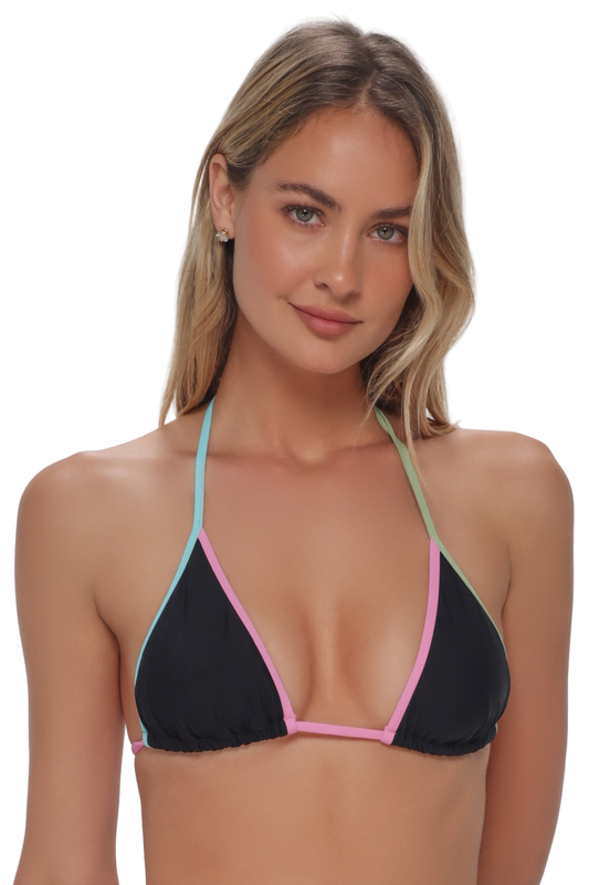 Swim Systems Trisha Triangle Bikini Top - Black