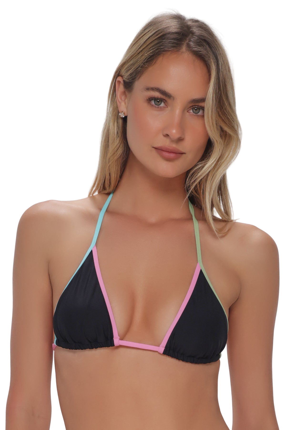 Swim Systems Trisha Triangle Bikini Top - Black