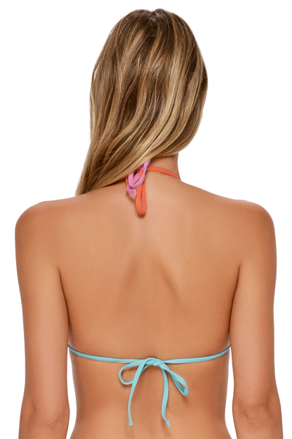 Swim Systems Lurex Trisha Triangle Top - Desert Sky