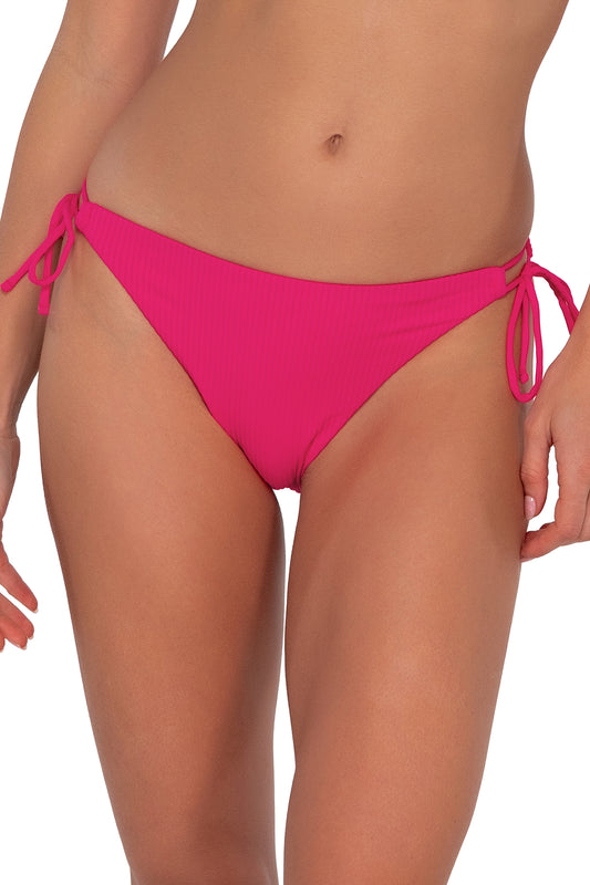 Sunsets Everlee Tie Side Bottom - Begonia Sandbar Rib