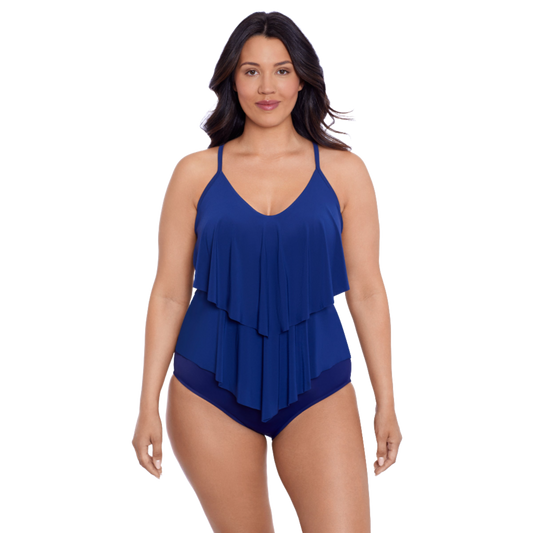 Trimshaper Ronnie Tankini Top - Ink