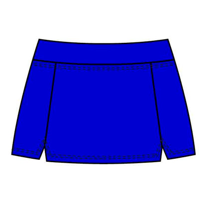 Maxine of Hollywood Plus Solid Wide Band Skort Bottom - Cobalt