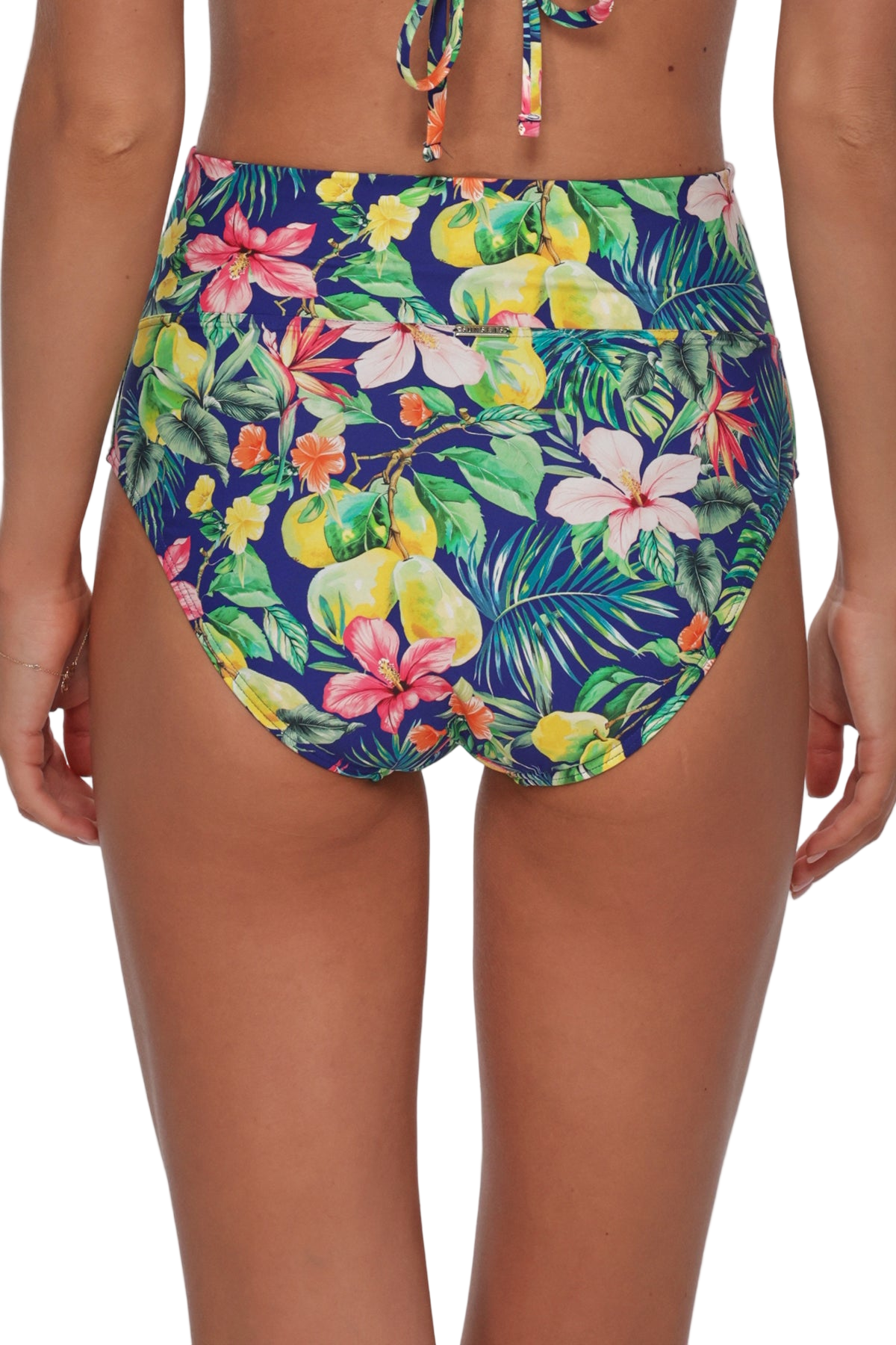 Sunsets Hannah High Waist Swim Bottom - Seaside Harvest