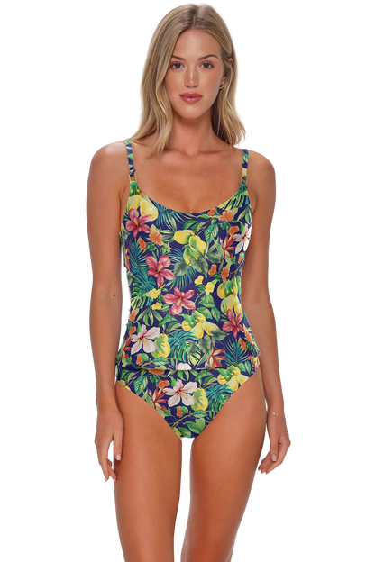 Sunsets Anya Tankini Top - Seaside Harvest