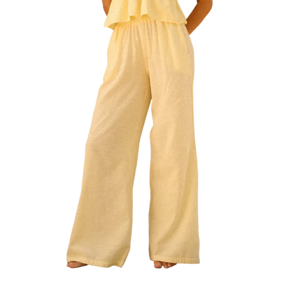 Blanco By Nature Azure Beach Pant - Butter