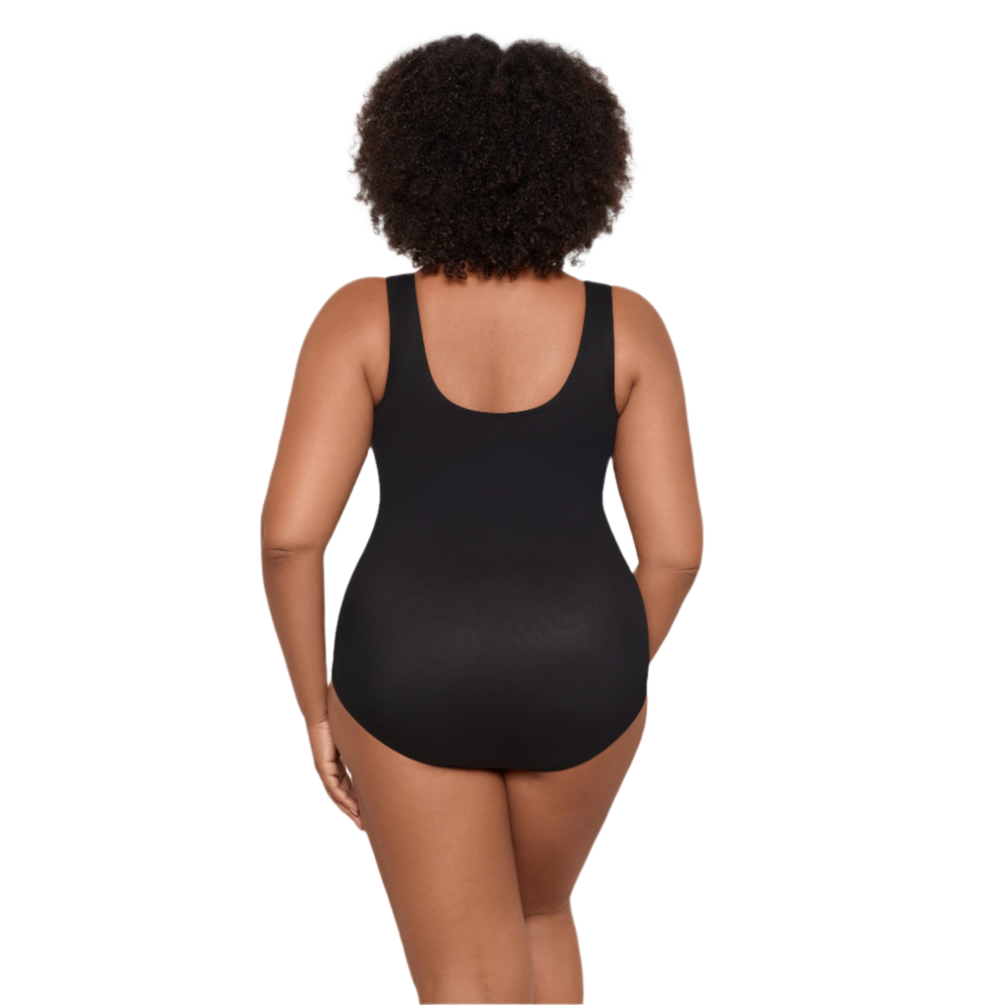 Miraclesuit Womens Illusionist Crossover Plus Size One Piece Swimsuit - Black