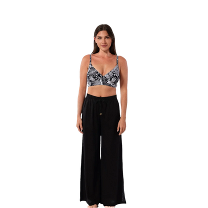 Jantzen Josephine Pull-On Lounge Pant Coverup - Black - FINAL SALE