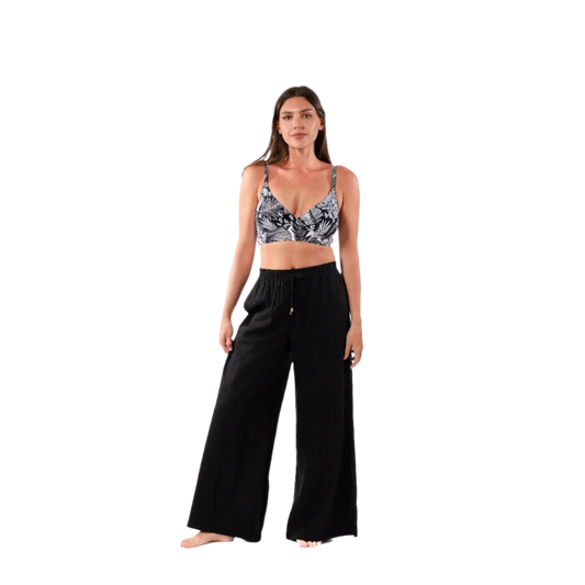 Jantzen Josephine Pull-On Lounge Pant Coverup - Black