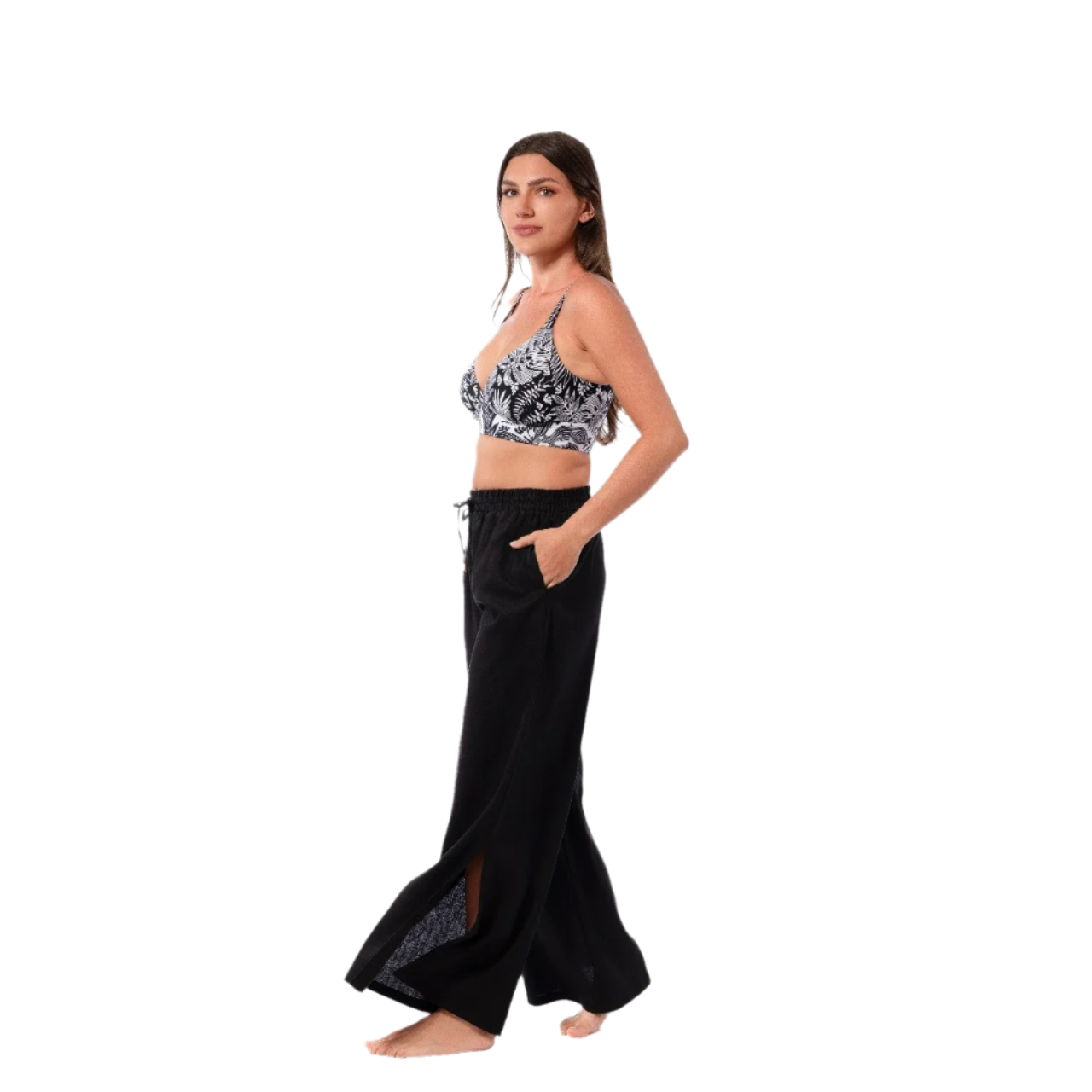 Jantzen Josephine Pull-On Lounge Pant Coverup - Black