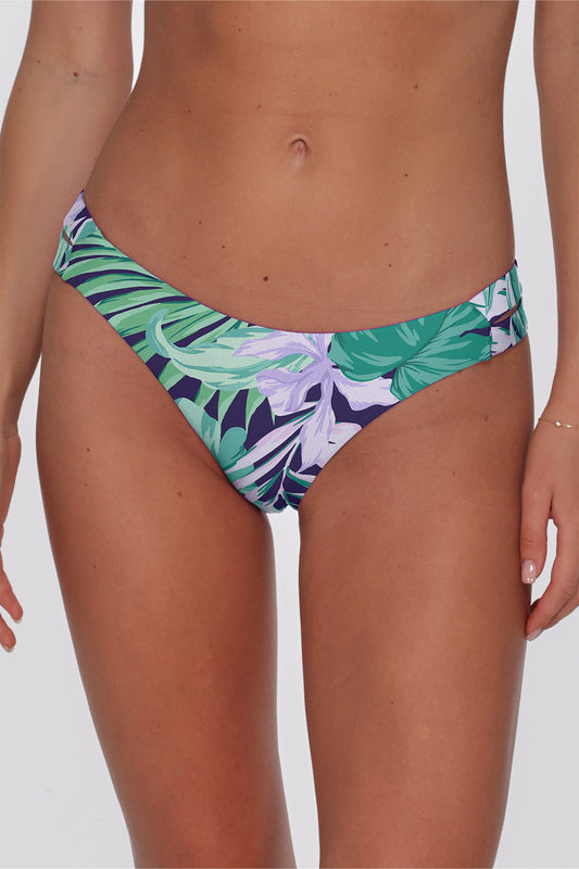 Sunsets Dora Double Tab Bikini Bottom - Palm Shade