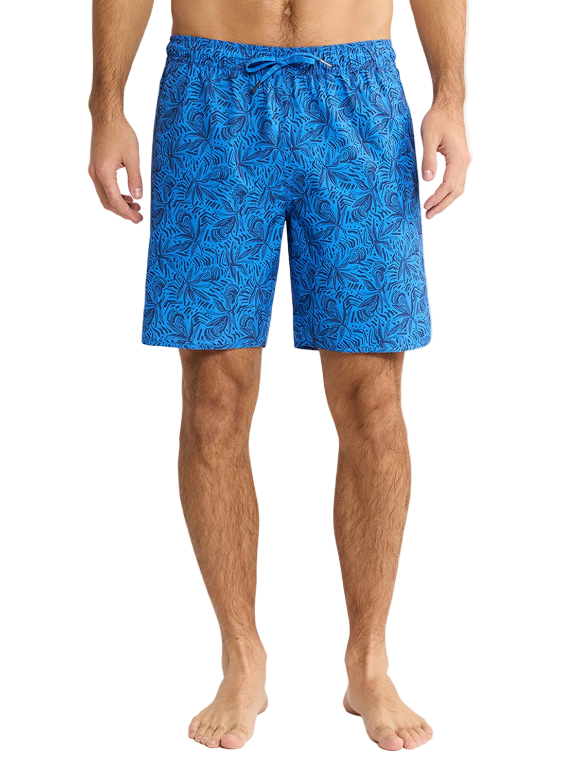 Fair Harbor The Anchor Men's Trunks Boardshort - Azure Painted Leaves