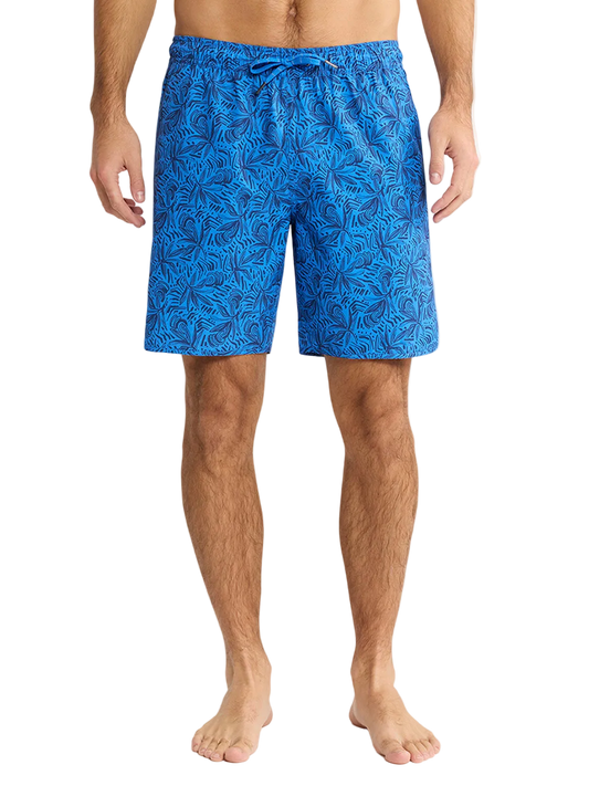Fair Harbor The Anchor Men's Trunks Boardshort - Azure Painted Leaves