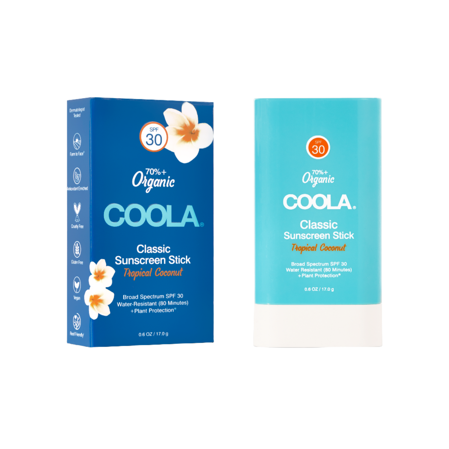 COOLA Tropical Coconut Stick SPF30