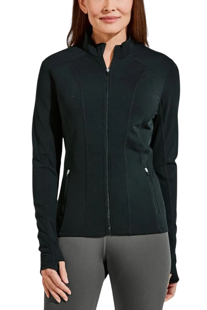 Coolibar Malawi Swim Jacket UPF 50+ - Black