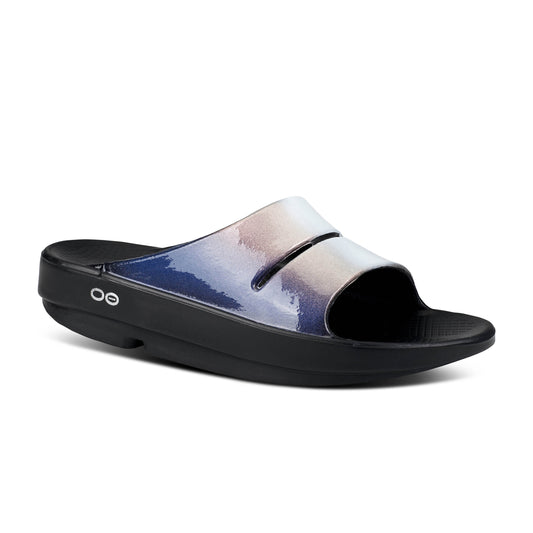 Oofos Ooahh Luxe Slide Women's Sandal - Calypso FINAL SALE