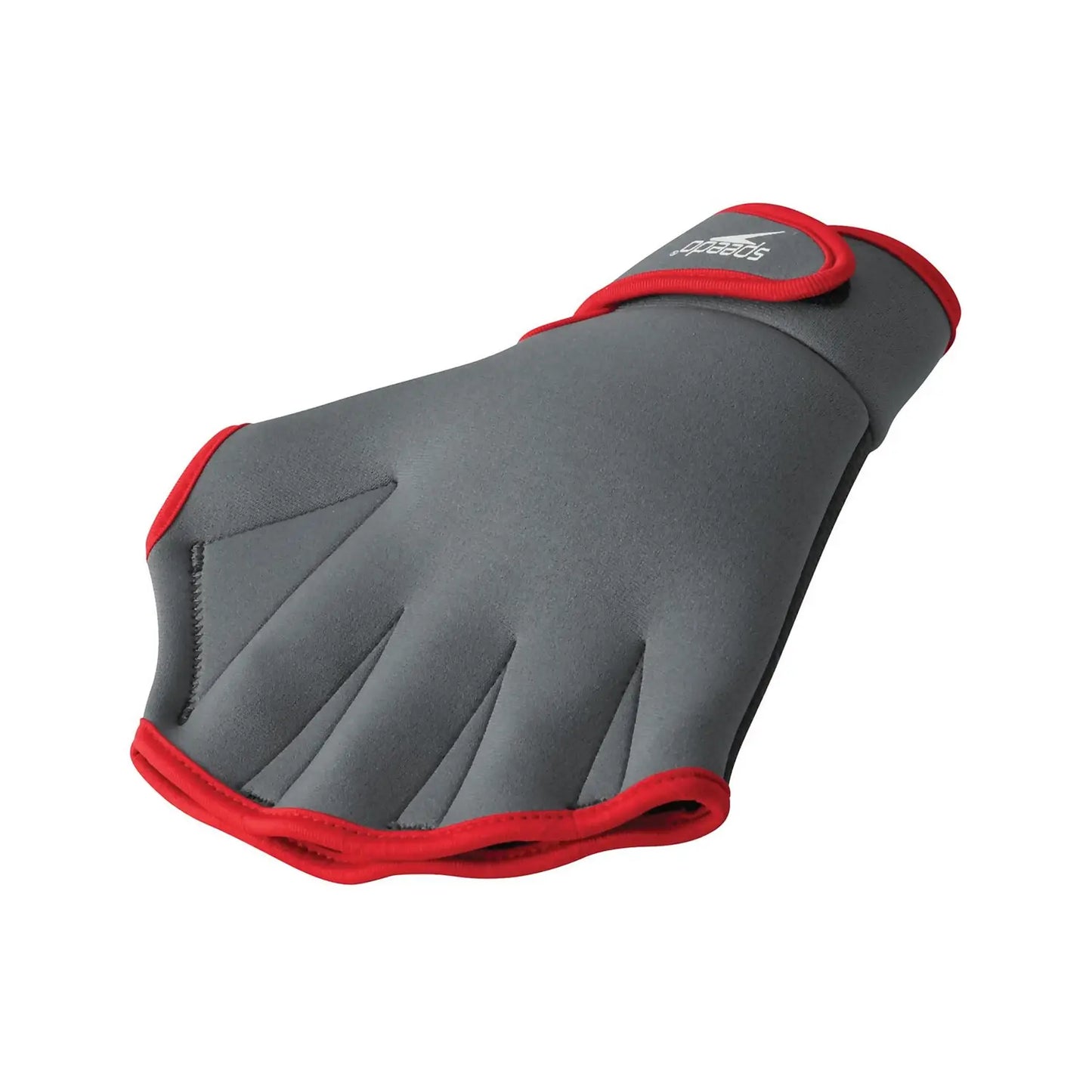 Speedo Aquatic Fitness Gloves - Grey/ Red