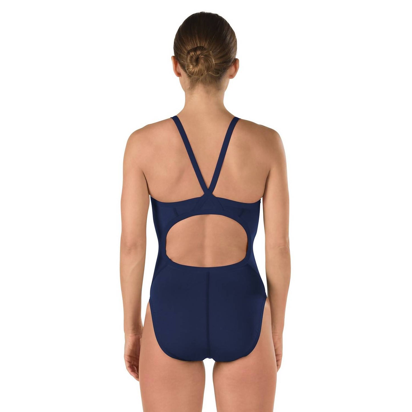 Speedo Endurance Flyback Solid Women's Swimsuit - Speedo Navy