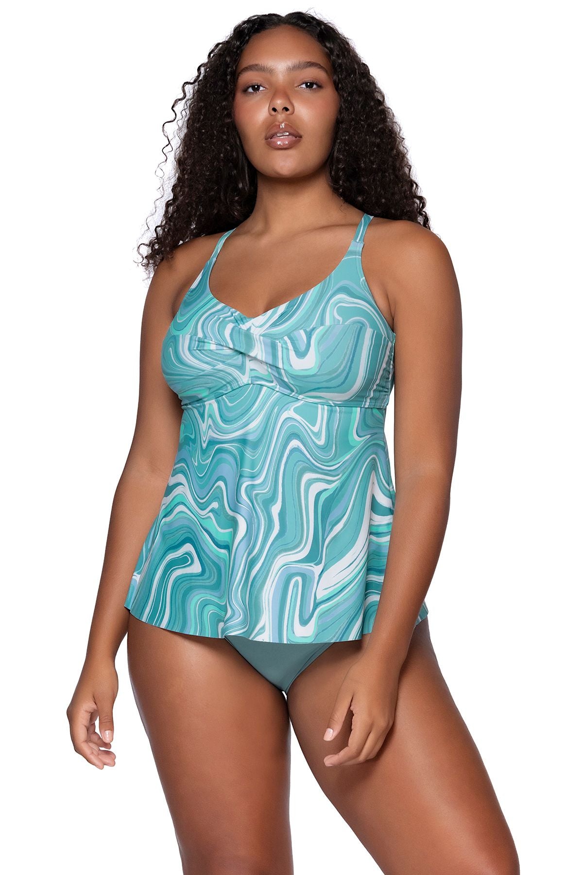 Sunsets Tori Tankini Top - Moon Tide FINAL SALE