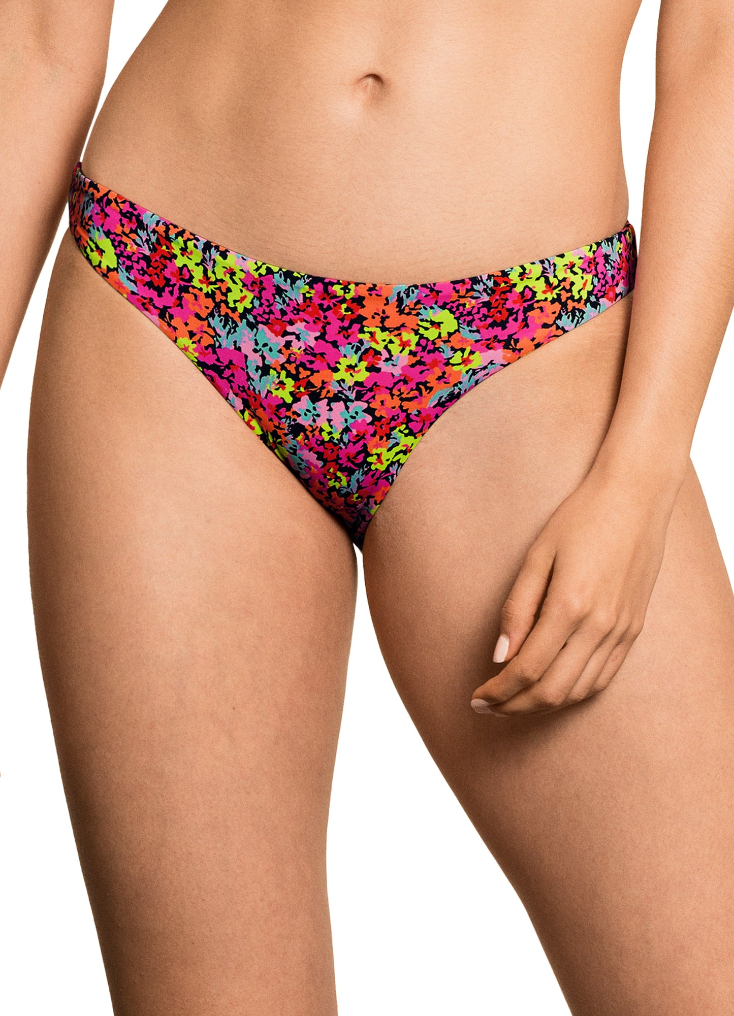 Maaji Flirt Thin Side Signature Cut Bikini Bottom - Monet - FINAL SALE