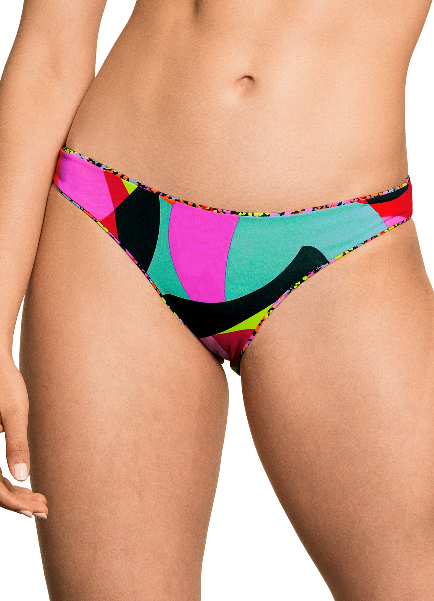 Maaji Flirt Thin Side Signature Cut Bikini Bottom - Monet - FINAL SALE