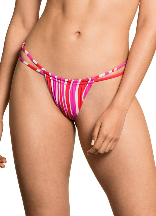 Maaji Selva Split Strap Cheeky Cut Bikini Bottom - The Wave - FINAL SALE