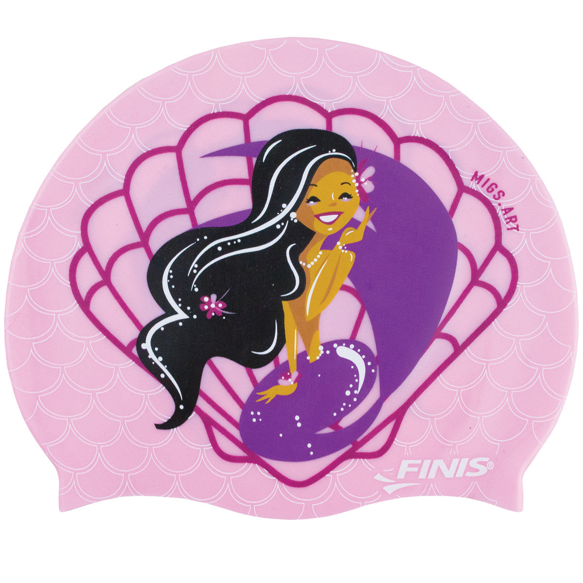 Finis Mermaid Silicone Swim Cap - Seashell - FINAL SALE