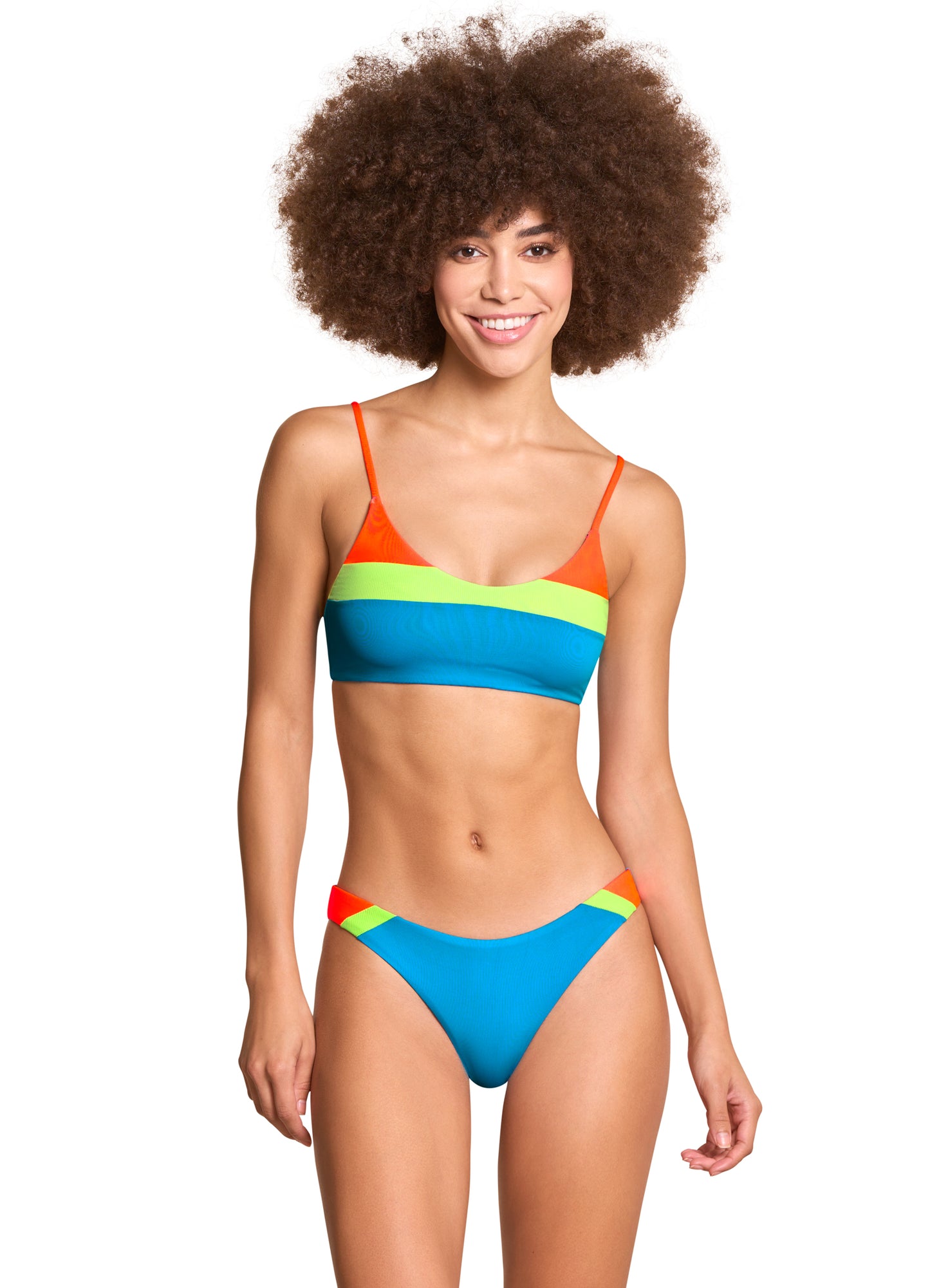 Maaji Flirt Thin Side Bikini Bottom - Ocean Blue - FINAL SALE