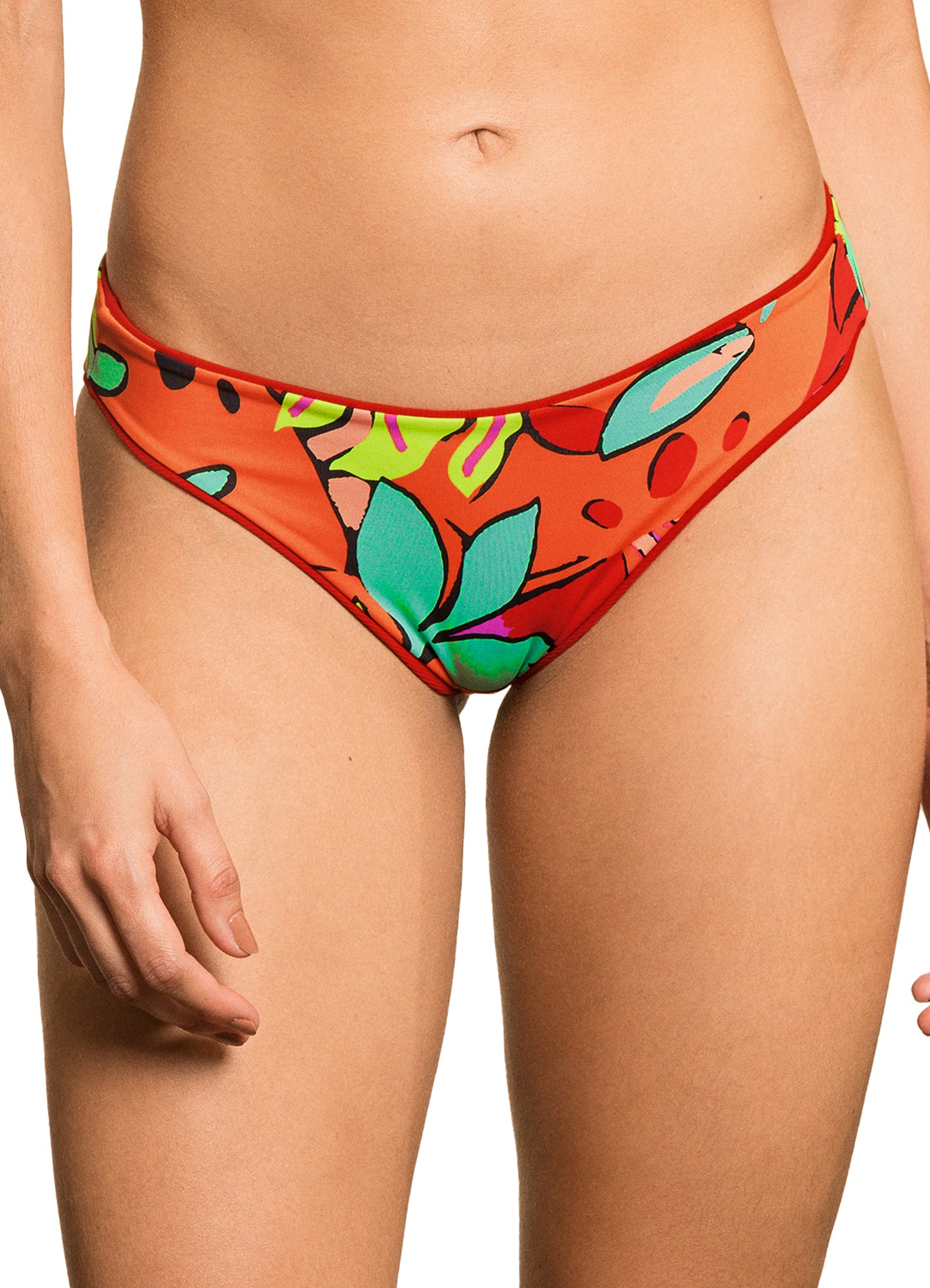 Maaji Sublimity Classic Signature Cut Bikini Bottom - Crimson - FINAL SALE