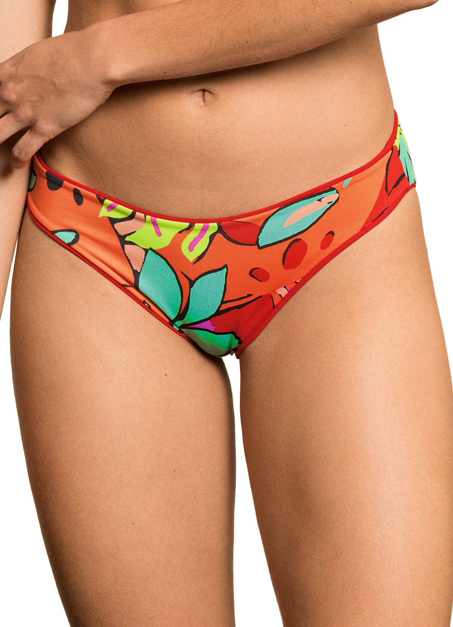 Maaji Sublimity Classic Signature Cut Bikini Bottom - Crimson - FINAL SALE